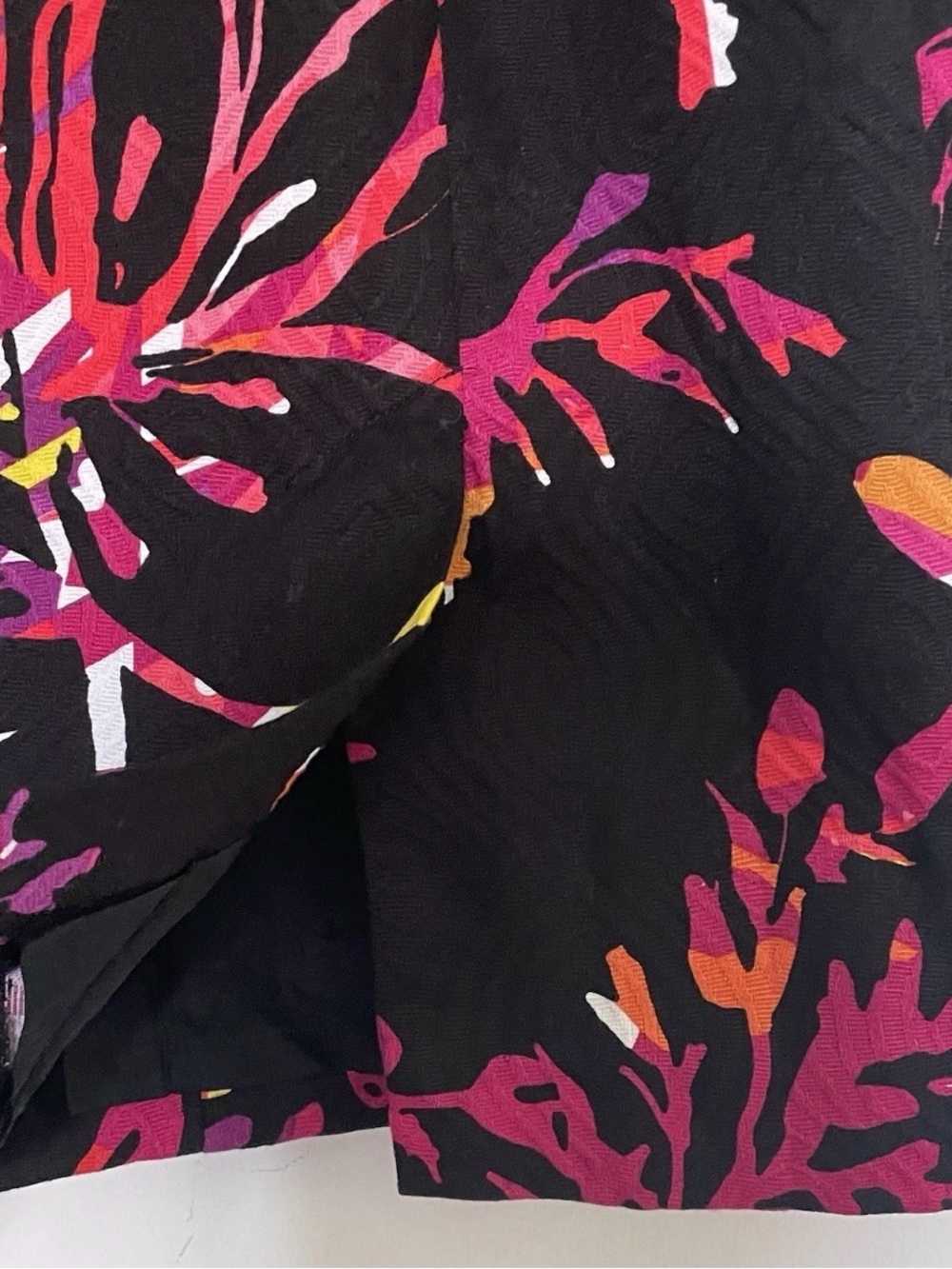 Jax Black Midi Dress with Magenta and Orange Floral Print - Picture 13 of 16
